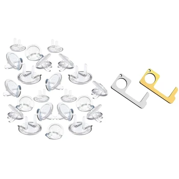 New 50 Pcs Outlet Plug Covers Electrical Socket Covers Us Plug & 2 Pcs Non-Contact Door Opener
New 50 Pcs Outlet Plug Covers Electrical Socket Covers Us Plug & 2 Pcs Non-Contact Door Opener