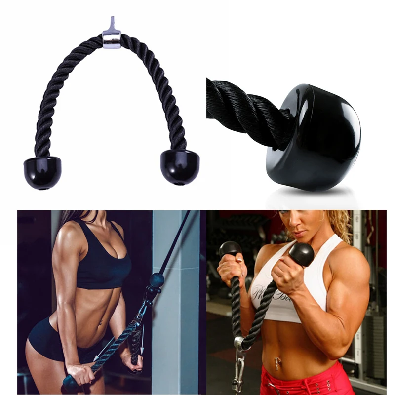 Tricep Rope Abdominal Crunches Cable Pull Down Laterals Biceps Muscle Training Fitness Body Building Gym Pull Rope
Tricep Rope Abdominal Crunches Cable Pull Down Laterals Biceps Muscle Training Fitness Body Building Gym Pull Rope