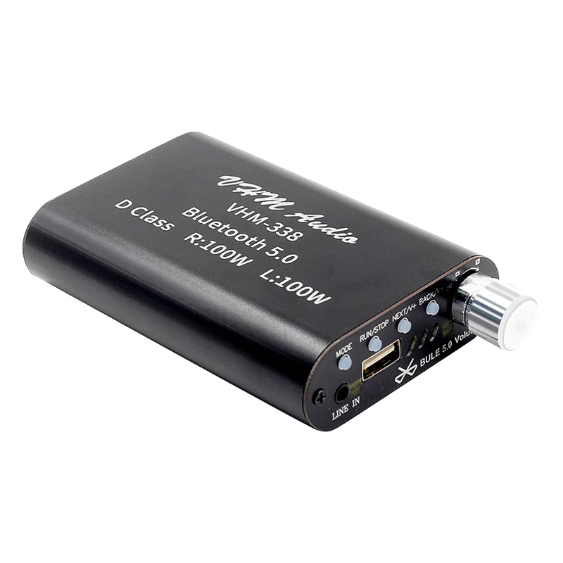 VHM338 100WX2 Mini Bluetooth 5.0 Wireless o Power Digital Amplifier Board Stereo Amp DC 12V-24V
VHM338 100WX2 Mini Bluetooth 5.0 Wireless o Power Digital Amplifier Board Stereo Amp DC 12V-24V