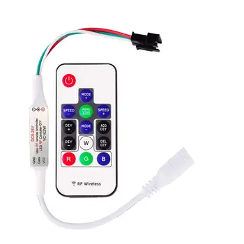 WS2811 and WS2812B DC5-12V 14keys Wireless RF Led RGB Controller 300 Kinds of Changes Digital Color LED Light Pixel Strip module
WS2811 and WS2812B DC5-12V 14keys Wireless RF Led RGB Controller 300 Kinds of Changes Digital Color LED Light Pixel Strip module