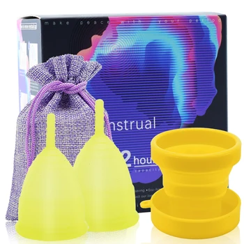 2pcs Medical Grade Silicone Menstrual Cup Feminine Hygiene Silicone Cup Period Women Lady Cup Copa Menstrual Collector
2pcs Medical Grade Silicone Menstrual Cup Feminine Hygiene Silicone Cup Period Women Lady Cup Copa Menstrual Collector
