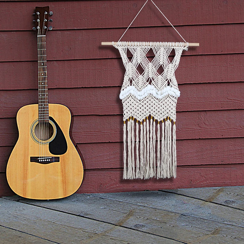 Bohemian Macrame Woven Tassel Wall Hanging Tapestry Home Ornament Craft Decor US
Bohemian Macrame Woven Tassel Wall Hanging Tapestry Home Ornament Craft Decor US