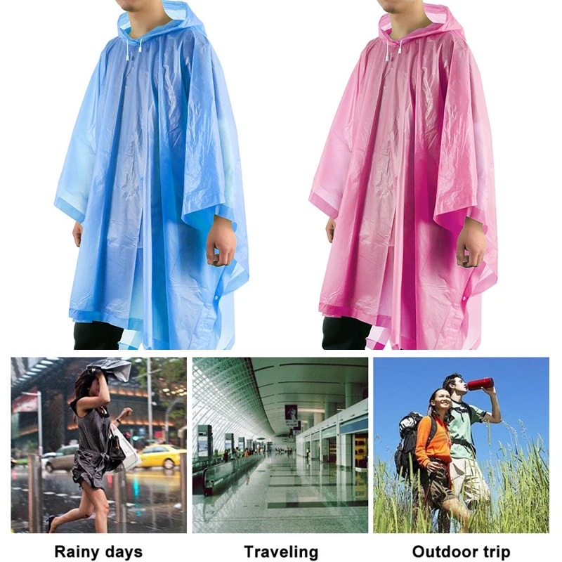 

2019 Raincoat Universal Rainwear Men Rain Poncho Coat Impermeable Chubasquero Waterproof Rain Cape Covers Hooded Dropshipping
