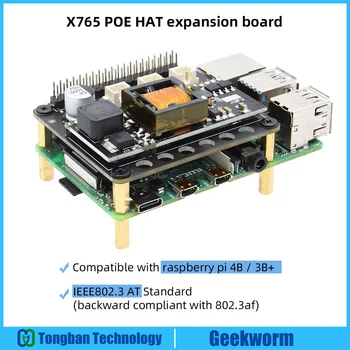 Raspberry Pi 4 X765 802.3at POE HAT Expansion Board, Ethernet PoE Power Supply Module for Raspberry Pi 4 B ( 4 Model B ) / 3B+
Raspberry Pi 4 X765 802.3at POE HAT Expansion Board, Ethernet PoE Power Supply Module for Raspberry Pi 4 B ( 4 Model B ) / 3B+