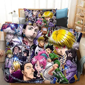 Boy Bedding Set Anime HUNTER X HUNTER Duvet Cover 2 Piece Cartoon Kids Room Decor Pillow Case Linens 
Boy Bedding Set Anime HUNTER X HUNTER Duvet Cover 2 Piece Cartoon Kids Room Decor Pillow Case Linens