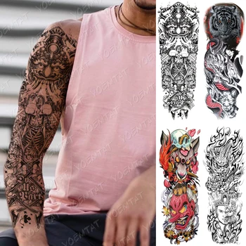 Large Arm Sleeve Tattoo Buddha Shakyamuni Pagoda Waterproof Temporary Tatto Sticker Demonic Prajna Body Art Full Fake Tatoo Men
Large Arm Sleeve Tattoo Buddha Shakyamuni Pagoda Waterproof Temporary Tatto Sticker Demonic Prajna Body Art Full Fake Tatoo Men