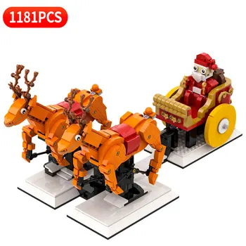 Christmas Figures Santa Claus Reindeer Sleigh Model New Building Blocks Bricks Kids DIY Toys for Children Xmas New Year's Gifts
Christmas Figures Santa Claus Reindeer Sleigh Model New Building Blocks Bricks Kids DIY Toys for Children Xmas New Year's Gifts