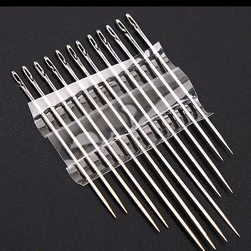 Self Threading Hand Sewing Needles Jeans Singer Set DIY Large Eye Knitting Tail Side Opening Hole Needle For Kids Eldely Blind
Self Threading Hand Sewing Needles Jeans Singer Set DIY Large Eye Knitting Tail Side Opening Hole Needle For Kids Eldely Blind