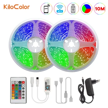 Led Strip Light SMD 2835 WiFi Controller + 24-Key IR Controller Waterproof 10M Mobile APP Control
Led Strip Light SMD 2835 WiFi Controller + 24-Key IR Controller Waterproof 10M Mobile APP Control