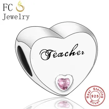 FC Jewelry Fit Original Brand Charm Bracelet 100% 925 Silver Teacher Pink Zircon Stone Bead For Making School Berloque 2020
FC Jewelry Fit Original Brand Charm Bracelet 100% 925 Silver Teacher Pink Zircon Stone Bead For Making School Berloque 2020