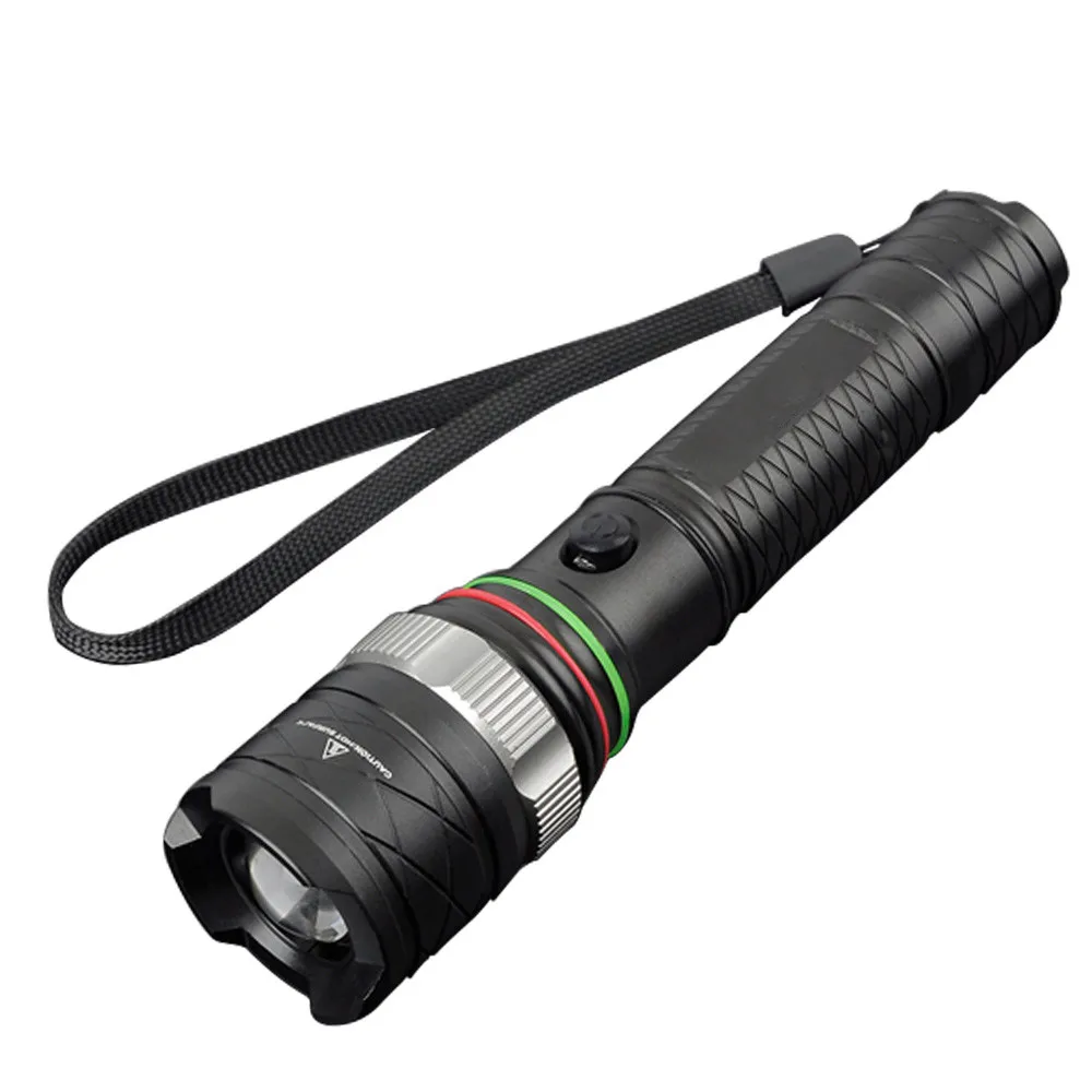 

Powerful LED Tactical Flashlights High Lumens 3 Modes Zoomable lanterna IP65 Waterproof Flash Light for Camping Hiking