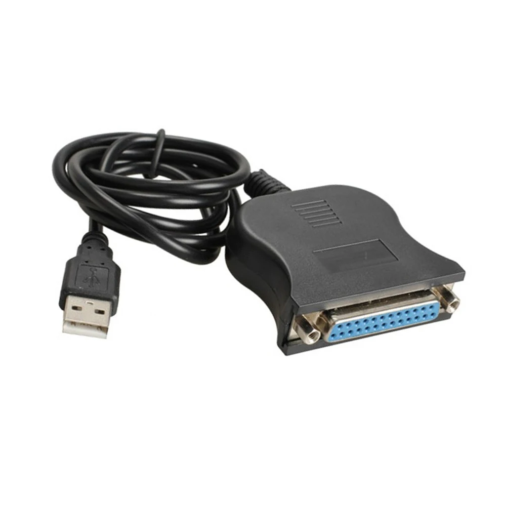 Print Converter Cable USB 1.1 to DB25 Female Port LPT USB Adapter LPT LPT Cable for USB Cable Black Wholesale New Female Adapter