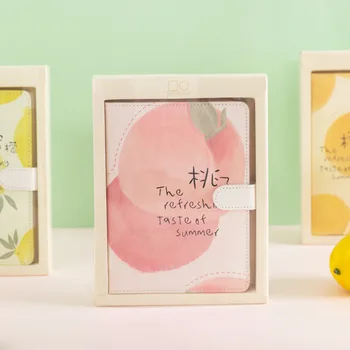 ERAL 32K PU imitation leather magnetic buckle notebook, hand painted fruit pattern Fresh colors, color printed pages Simple diar
ERAL 32K PU imitation leather magnetic buckle notebook, hand painted fruit pattern Fresh colors, color printed pages Simple diar
