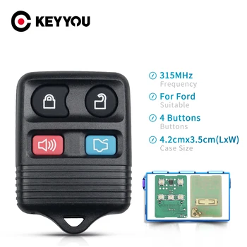 KEYYOU Remote Car Key Transmitter Keyless Entry For Ford Complete Remote Control Included Circuid Board Fob 315mhz 4 Buttons
KEYYOU Remote Car Key Transmitter Keyless Entry For Ford Complete Remote Control Included Circuid Board Fob 315mhz 4 Buttons