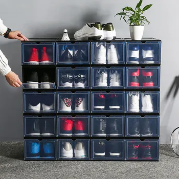 Boot Shoe Plastic Storage Transparent Box Stackable Case Drawer Organizer Home P7Ding
Boot Shoe Plastic Storage Transparent Box Stackable Case Drawer Organizer Home P7Ding
