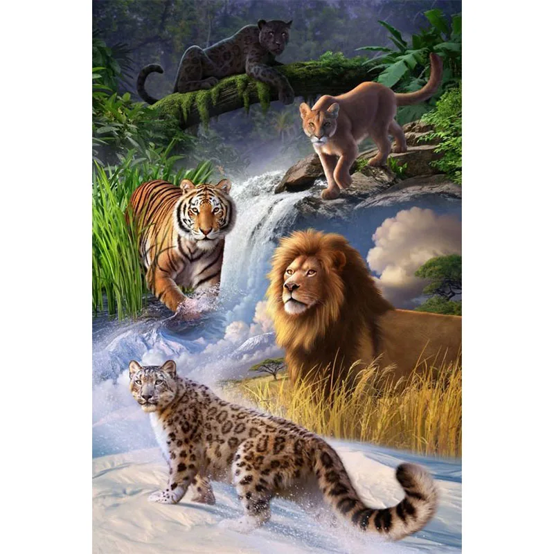 Full Round Diamond 5d Diy Diamond Painting "tiger Lion Leopard" 3d Diamond Embroidery Cross Stitch Rhinestone Mosaic Paintings
Full Round Diamond 5d Diy Diamond Painting "tiger Lion Leopard" 3d Diamond Embroidery Cross Stitch Rhinestone Mosaic Paintings