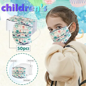 50pcs Children's Mask Lovely Printing Disposable Face Mask 3 Ply Non-woven Melt Blown Mondmasker Ear Hook Mondmasker
50pcs Children's Mask Lovely Printing Disposable Face Mask 3 Ply Non-woven Melt Blown Mondmasker Ear Hook Mondmasker