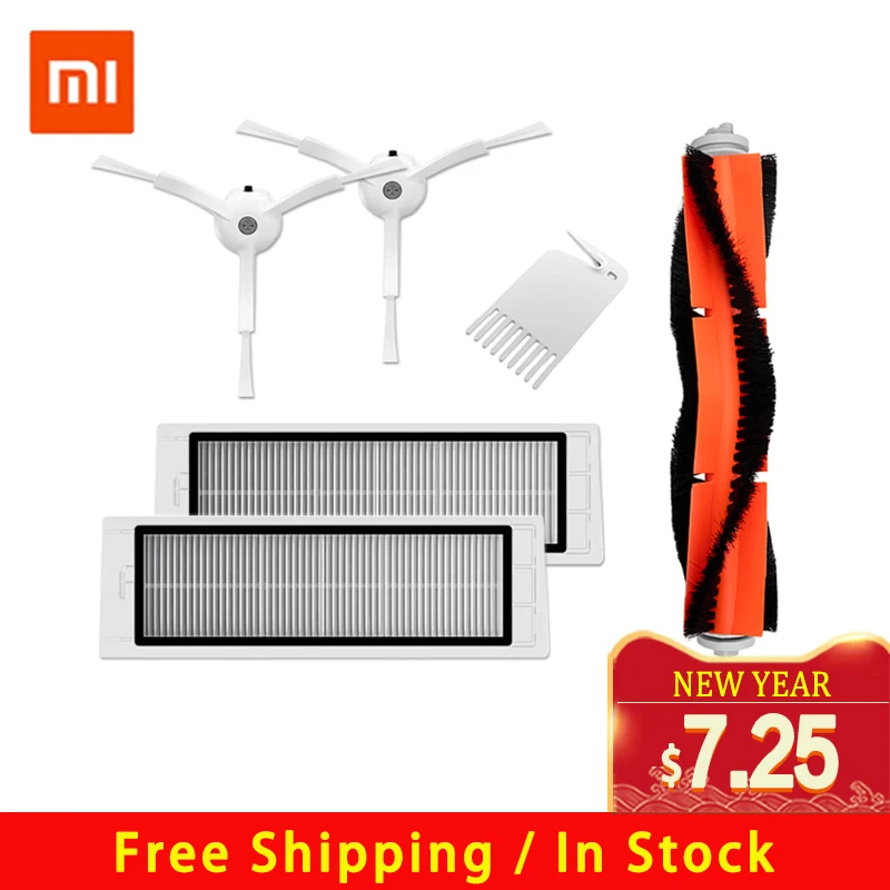 XIAOMI MIJIA Robot Vacuum Cleaner 1 1S 2 Roborock S5 Original Spare Part Pack Kits HEPA Filter Side Roller Main brush Mop Wall
XIAOMI MIJIA Robot Vacuum Cleaner 1 1S 2 Roborock S5 Original Spare Part Pack Kits HEPA Filter Side Roller Main brush Mop Wall