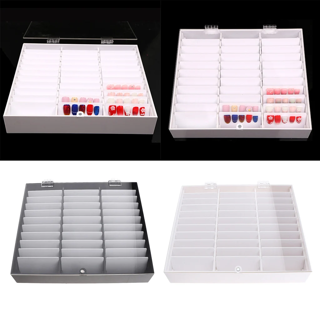 Acrylic Nail Art False Nail Tips Storage Box For Nail False with Clear Cover 30Cells Nail Tips Display Storage Box
Acrylic Nail Art False Nail Tips Storage Box For Nail False with Clear Cover 30Cells Nail Tips Display Storage Box