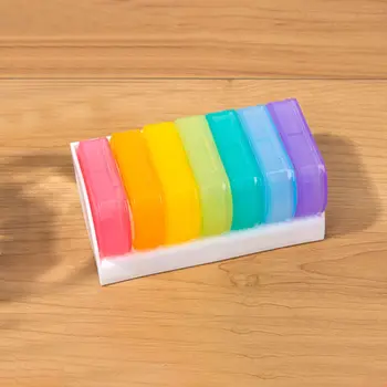 1pc 7 Days A Week Portable Seven Color Travel Kit Classification Box Plastic Compartment Medicine Box Health Box Travel Pill Box
1pc 7 Days A Week Portable Seven Color Travel Kit Classification Box Plastic Compartment Medicine Box Health Box Travel Pill Box