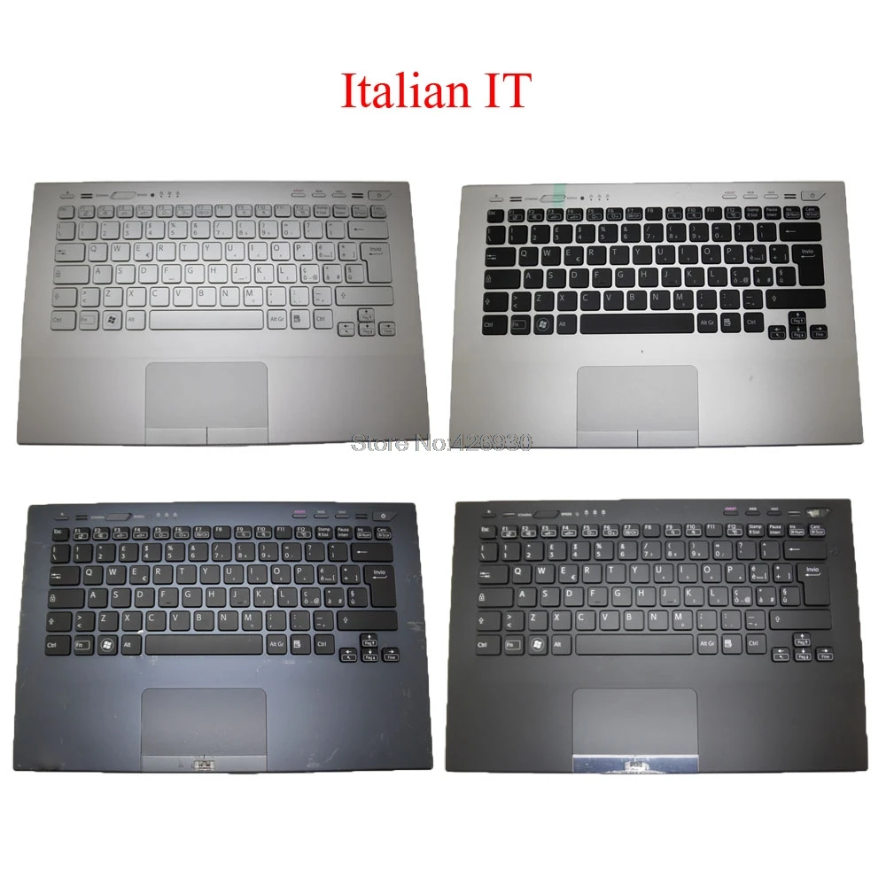 Laptop Palmrest Italian IT Keyboard For SONY For VAIO VPC-SA VPCSA Series backlit&touchpad black gray silver upper case New
Laptop Palmrest Italian IT Keyboard For SONY For VAIO VPC-SA VPCSA Series backlit&touchpad black gray silver upper case New