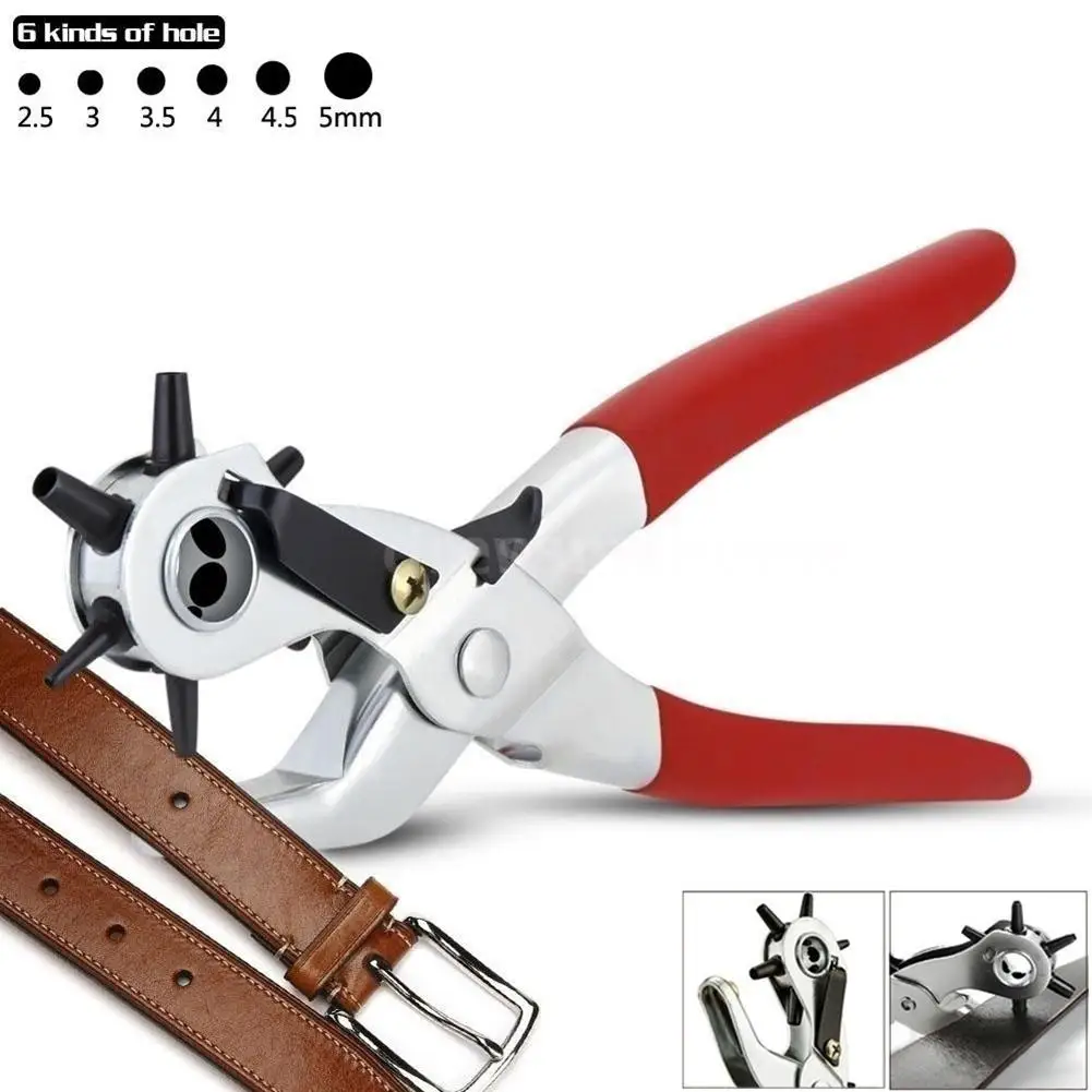 Multifunction Punching Plier Leather Belt Strap Watch Hole Puncher Machine Tool jewellery tool set Christmas Gifts | Наручные часы