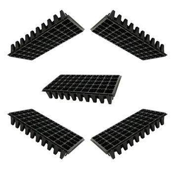 5 Pcs Deep Cone Shape Seedling Tray Sprout Plate 50 Cells Nursery Pots Tray for Home Gardening Bonsai DIY (Black, 140g)
5 Pcs Deep Cone Shape Seedling Tray Sprout Plate 50 Cells Nursery Pots Tray for Home Gardening Bonsai DIY (Black, 140g)