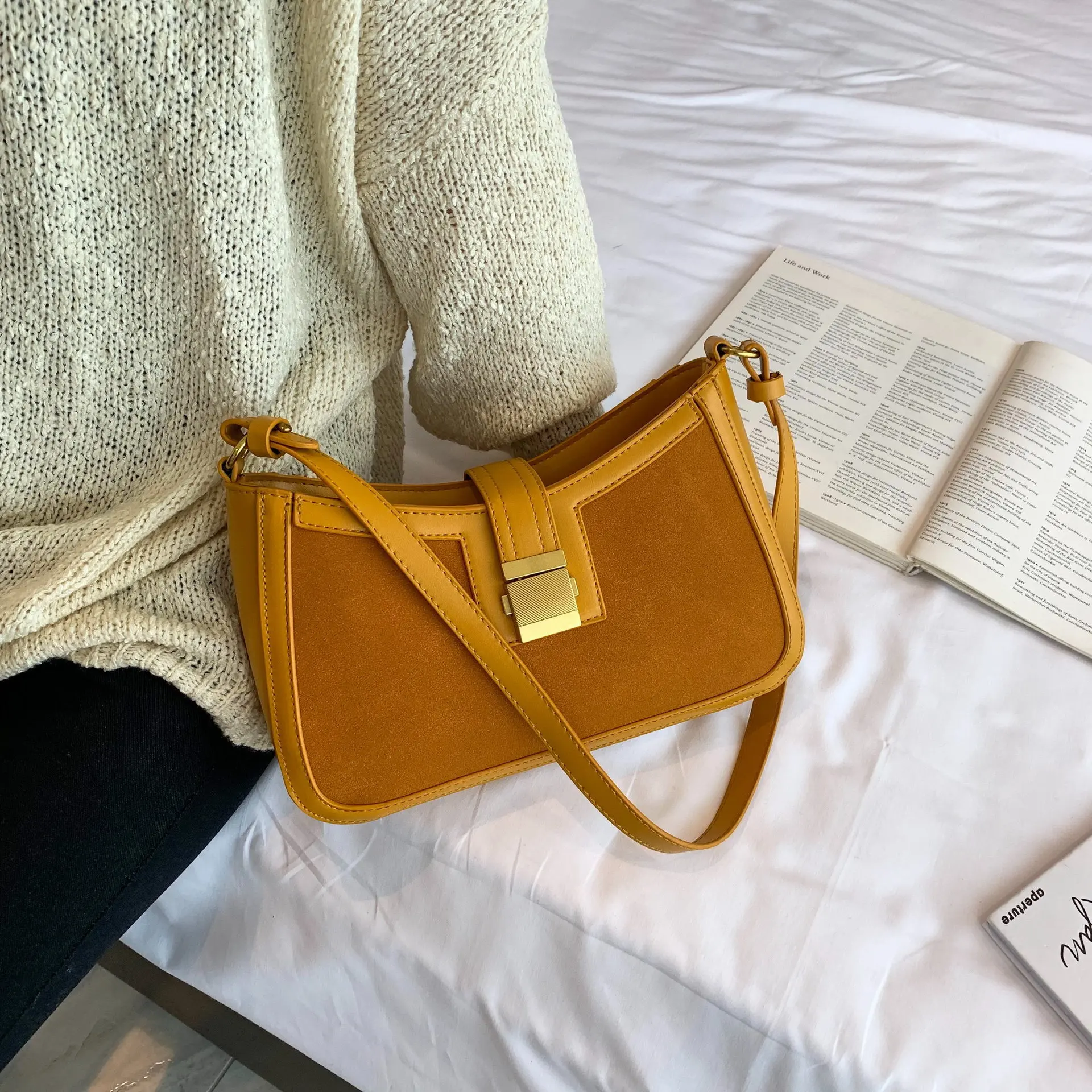 Baguette Shoulder Bag 2019 Autumn And Winter New Style Retro Versatile Simple Non-mainstream Design Cool Shoulder Bag/ Hand Bag
Baguette Shoulder Bag 2019 Autumn And Winter New Style Retro Versatile Simple Non-mainstream Design Cool Shoulder Bag/ Hand Bag