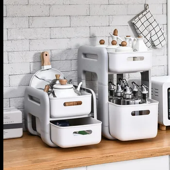 New Japanese Double Layer Shelf Kitchen And Bathroom Cosmetic Seasoning Storage Rack Drawer Kitchen Accessories Organizer
New Japanese Double Layer Shelf Kitchen And Bathroom Cosmetic Seasoning Storage Rack Drawer Kitchen Accessories Organizer