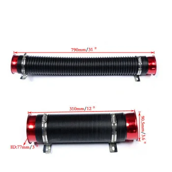 360 degrees Air Intake Hose Red Multi-Flexible Inlet Pipe Kit W/ mounting Clamps
360 degrees Air Intake Hose Red Multi-Flexible Inlet Pipe Kit W/ mounting Clamps
