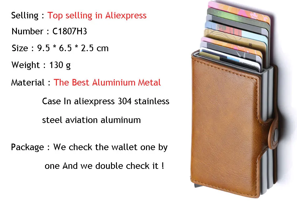 Wallet – card slots layout