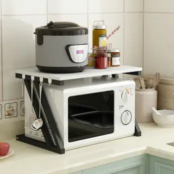 Kitchen shelf domestic space saving microwave hole free double layer storage seasoning oven rack shelf organizer kitchen storage
Kitchen shelf domestic space saving microwave hole free double layer storage seasoning oven rack shelf organizer kitchen storage