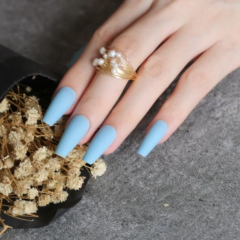 Sky blue Stiletto Salon Matte false nails DIY art Long coffin Salon Fake nails 10 colors for choose 24pcs
Sky blue Stiletto Salon Matte false nails DIY art Long coffin Salon Fake nails 10 colors for choose 24pcs