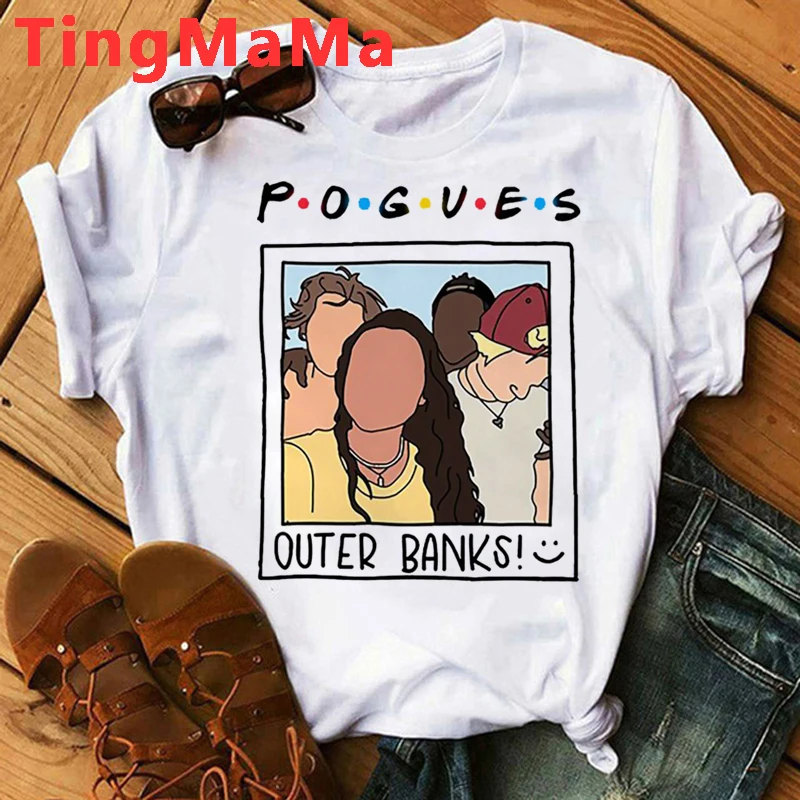 Футболка Pogue Life с внешним банком женская смешная мультяшная футболка в стиле Ullzang