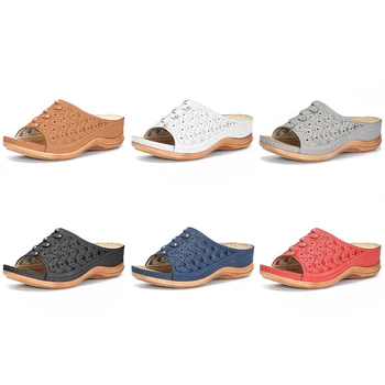 Summer Female Wedge Sandals Retro Open Toe Casual Sandalias Ladies Mesh Breathable Low Heel Shoe Beach Sandal Hot Sale 
Summer Female Wedge Sandals Retro Open Toe Casual Sandalias Ladies Mesh Breathable Low Heel Shoe Beach Sandal Hot Sale