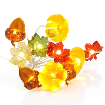 LED Pumpkin Acorn Fairy String Lights Maple Leaf Night Light Indoor Lighting Harvest Festival Flashing Lamp for Halloween 
LED Pumpkin Acorn Fairy String Lights Maple Leaf Night Light Indoor Lighting Harvest Festival Flashing Lamp for Halloween