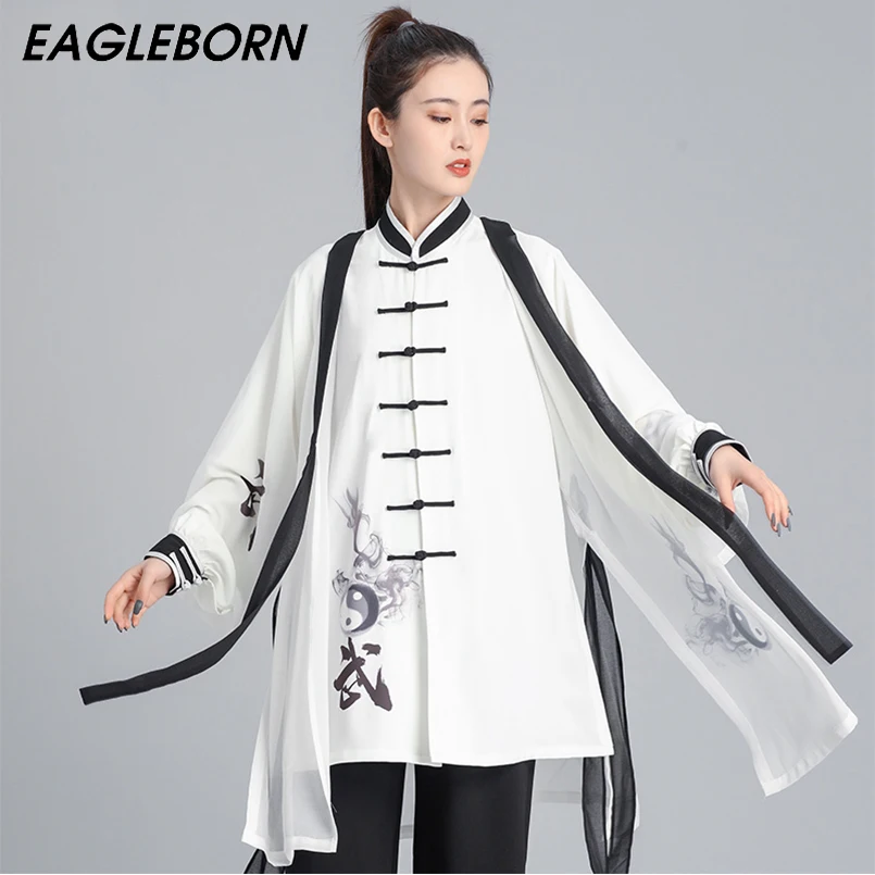 New Traditional Chinese Clothing Suit Tai Chi Suit Men Martial Arts Uniform Three-piece Women Tai Chi Kung Fu Uniform Ink Hanfu
New Traditional Chinese Clothing Suit Tai Chi Suit Men Martial Arts Uniform Three-piece Women Tai Chi Kung Fu Uniform Ink Hanfu