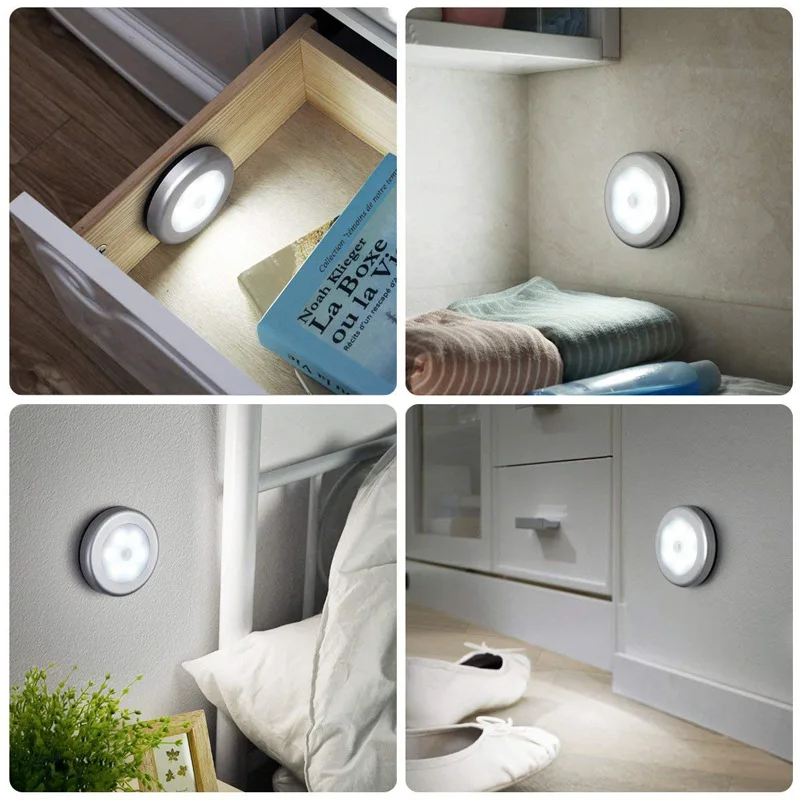 6 LED Infrared PIR Motion Sensor 6 Led Night Light Wireless Detector Light Wall Lamp Light Auto On/Off Closet Battery Power
6 LED Infrared PIR Motion Sensor 6 Led Night Light Wireless Detector Light Wall Lamp Light Auto On/Off Closet Battery Power