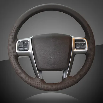 Hand Sewing Braid Car Steering Wheel Cover for Chrysler 300C 200 Grand Voyager 2011-2014 Auto Braid On The Steering Wheel Cover
Hand Sewing Braid Car Steering Wheel Cover for Chrysler 300C 200 Grand Voyager 2011-2014 Auto Braid On The Steering Wheel Cover