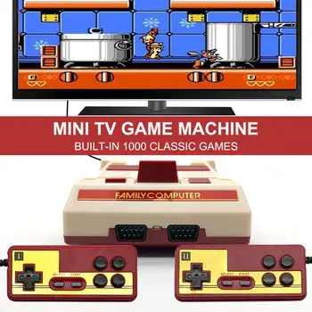 Mini TV Video Game Console Built in 1000 Classic Games Retro Console Controller Dual Players Gamepad AV Output
Mini TV Video Game Console Built in 1000 Classic Games Retro Console Controller Dual Players Gamepad AV Output