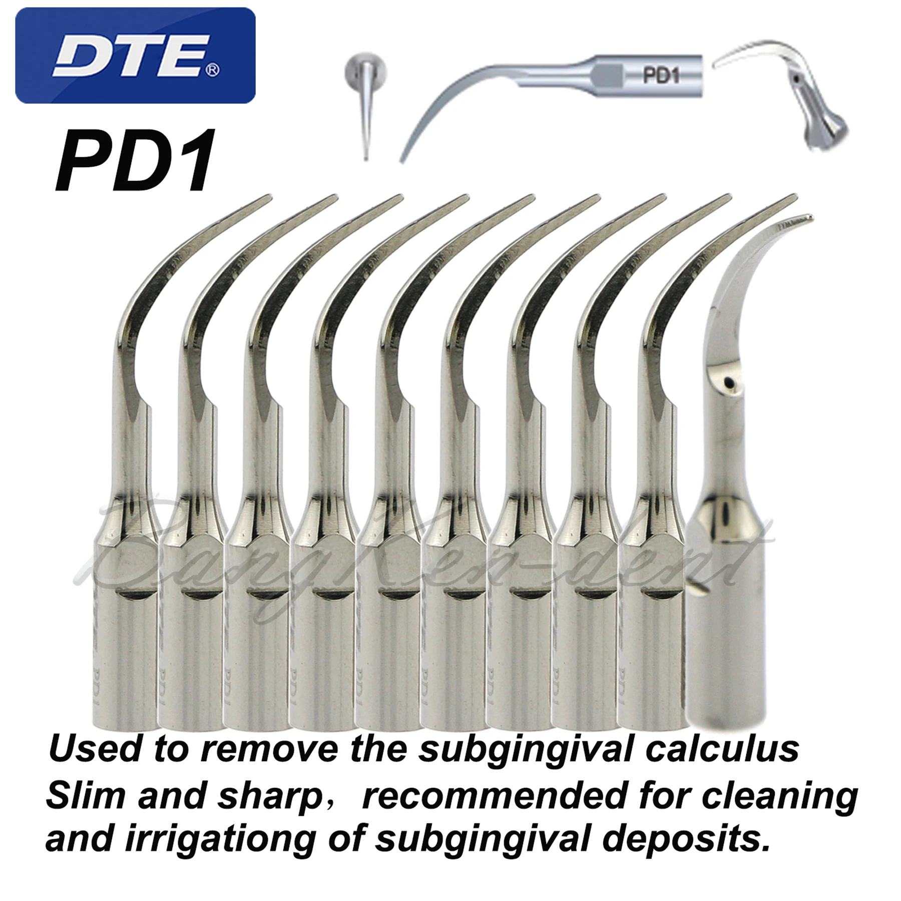 Woodpecker DTE Dental Ultrasonic Scaler Tips Fit NSK SATELEC Periodontal Scaling Remove Subgingival Caculus PD1-10pcs
Woodpecker DTE Dental Ultrasonic Scaler Tips Fit NSK SATELEC Periodontal Scaling Remove Subgingival Caculus PD1-10pcs