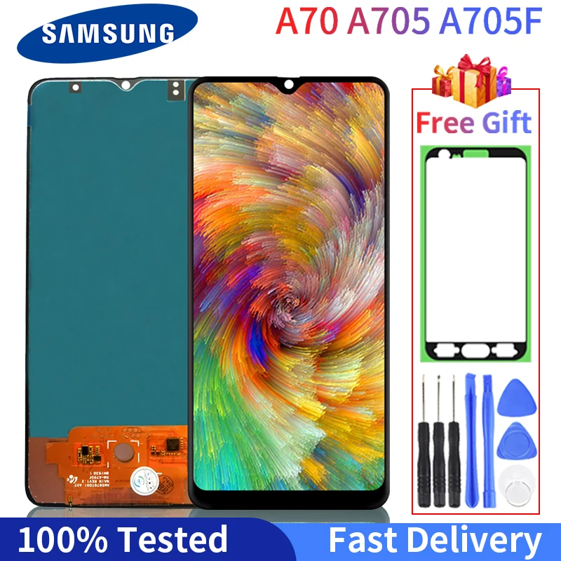 100% Tested Good Working LCD For Samsung Galaxy A70 A705 SM-A705F LCD Display Touch Screen Digitizer Assembly With Free Gift
100% Tested Good Working LCD For Samsung Galaxy A70 A705 SM-A705F LCD Display Touch Screen Digitizer Assembly With Free Gift