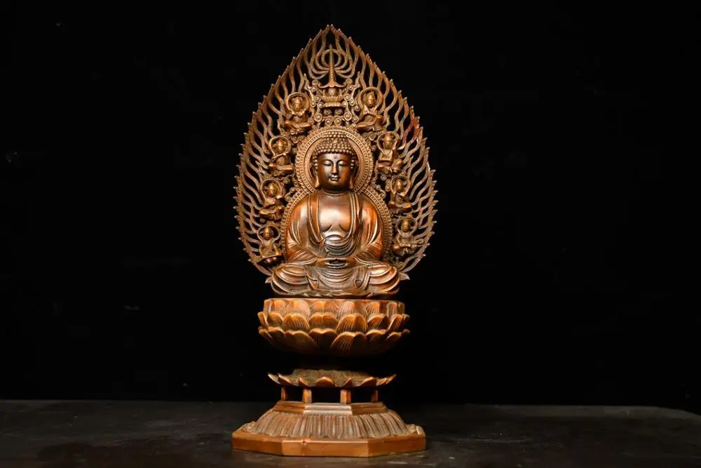 Home Decor 12" China Collection Old Boxwood Shakyamuni Buddha Statue Sitting on the Lotus Terrace Amitabha statue
Home Decor 12" China Collection Old Boxwood Shakyamuni Buddha Statue Sitting on the Lotus Terrace Amitabha statue