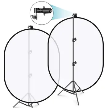 Neewer 5'x7'Chromakey Soft White Collapsible Backdrop with Support Stand Kit: 2-in-1 Reversible Background Pop-Up Soft Diffuser
Neewer 5'x7'Chromakey Soft White Collapsible Backdrop with Support Stand Kit: 2-in-1 Reversible Background Pop-Up Soft Diffuser