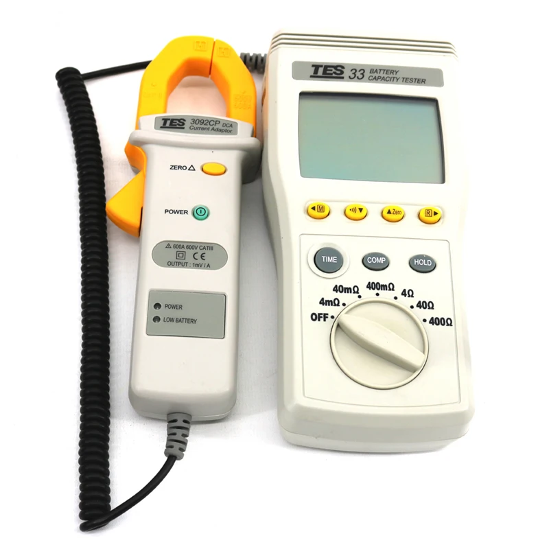 TES-33A Battery Capacity Tester Storage Systems DCA/DCV/Capacity/Resistance/Temperature Test.
TES-33A Battery Capacity Tester Storage Systems DCA/DCV/Capacity/Resistance/Temperature Test.