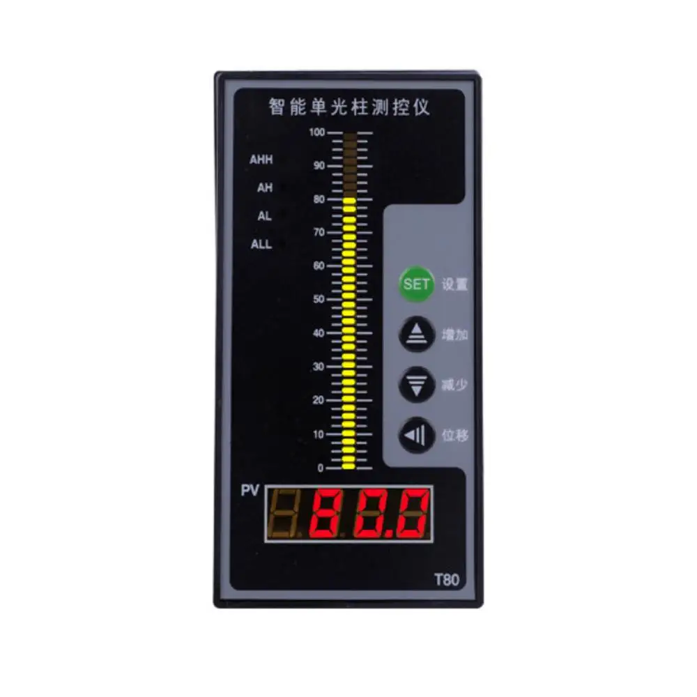 Pressure display instrument intelligent light column display pressure controller 4-20mA input type liquid level gauge
Pressure display instrument intelligent light column display pressure controller 4-20mA input type liquid level gauge