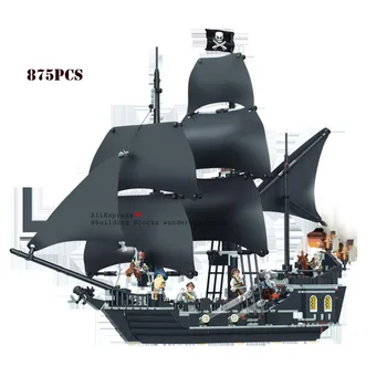 16006 16009 Caribbean Pirates Ship Building Blocks Netherlands Flying Ship Dutchman Movie Game Set 16016 22001 Toys Gift Bricks
