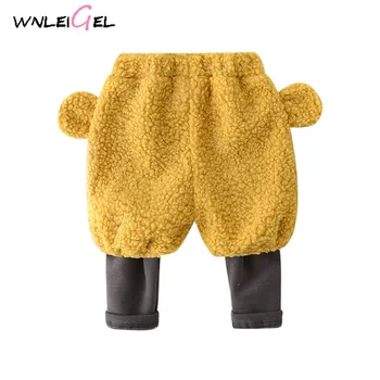 WLG baby winter thick cotton solid lambswool loose beam foot small ears mid pants toddler elastic waist warm casaul clothes 
WLG baby winter thick cotton solid lambswool loose beam foot small ears mid pants toddler elastic waist warm casaul clothes