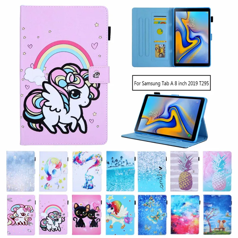 Cute Pattern Leather Case For Samsung Tab A 8.0 SM-T290 SM-T295 Tablet Cover For Galaxy Tab A 8.0 2019 T295 unicorn Case Fundas
Cute Pattern Leather Case For Samsung Tab A 8.0 SM-T290 SM-T295 Tablet Cover For Galaxy Tab A 8.0 2019 T295 unicorn Case Fundas