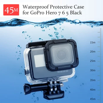 GoPro 7 6 5 Accessories 45m Underwater Waterproof Case Diving Housing Protective Case Cover for GoPro Hero 7 6 5 Black
GoPro 7 6 5 Accessories 45m Underwater Waterproof Case Diving Housing Protective Case Cover for GoPro Hero 7 6 5 Black